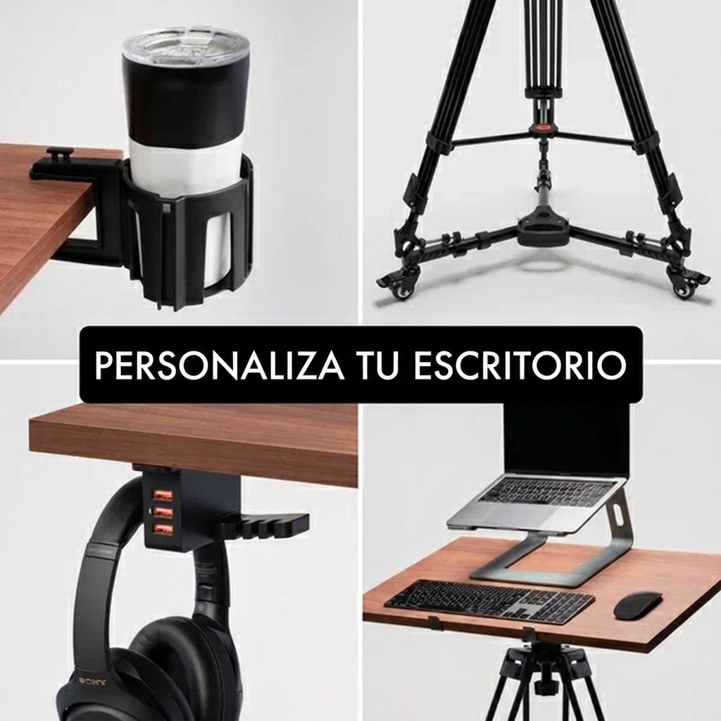 Escritorio de Pie Trípode Pro — Plegable, Portátil y de Altura Ajustable